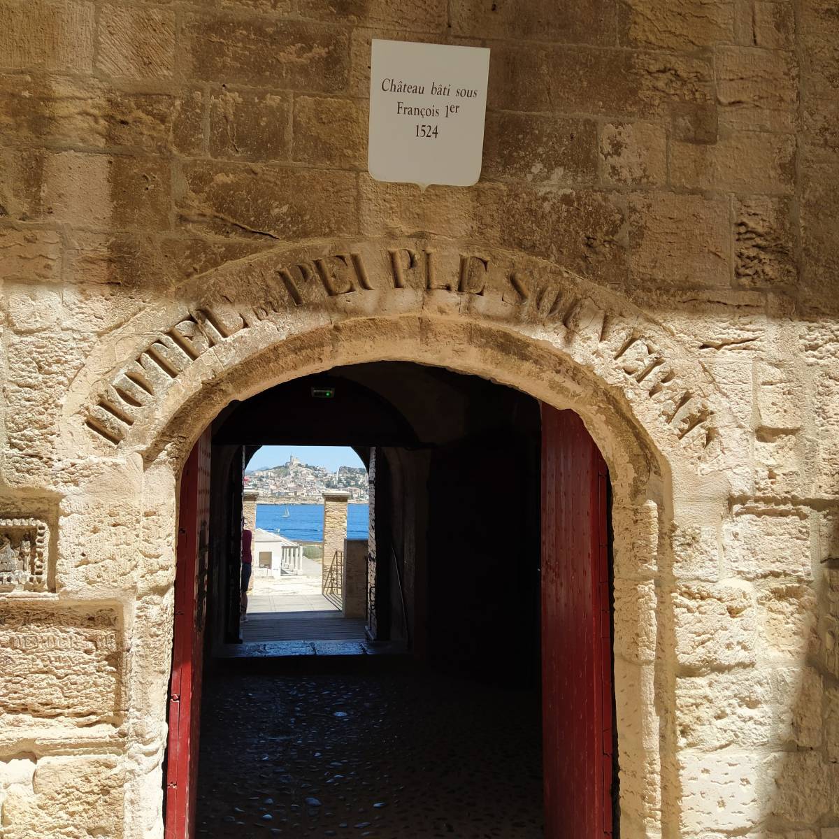 porte d'entée du Château d'If à Marseille
